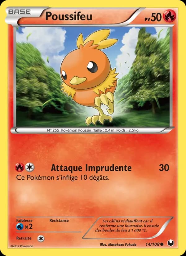 Carte Pokémon Poussifeu #14 — Explorateurs Obscurs