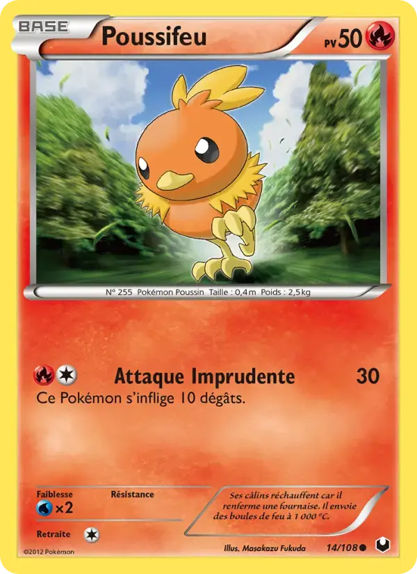 Carte Pokémon Poussifeu #14 — Explorateurs Obscurs
