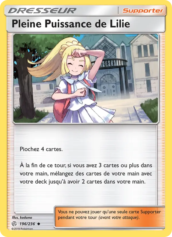 Carte Pokémon Pleine Puissance de Lilie #196 — Éclipse Cosmique