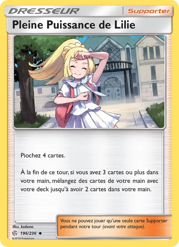 Carte Pokémon Pleine Puissance de Lilie #196 — Éclipse Cosmique