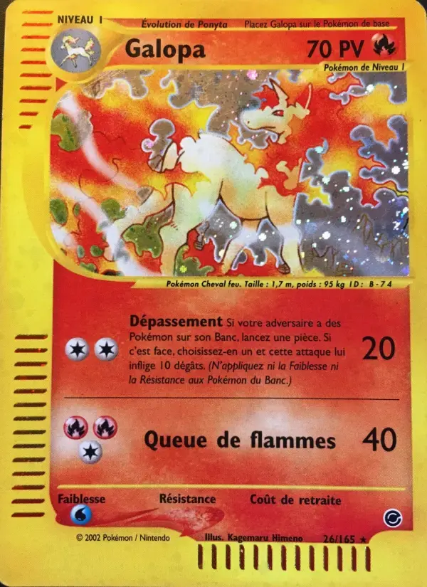 Carte Pokémon Galopa #26 — Expédition