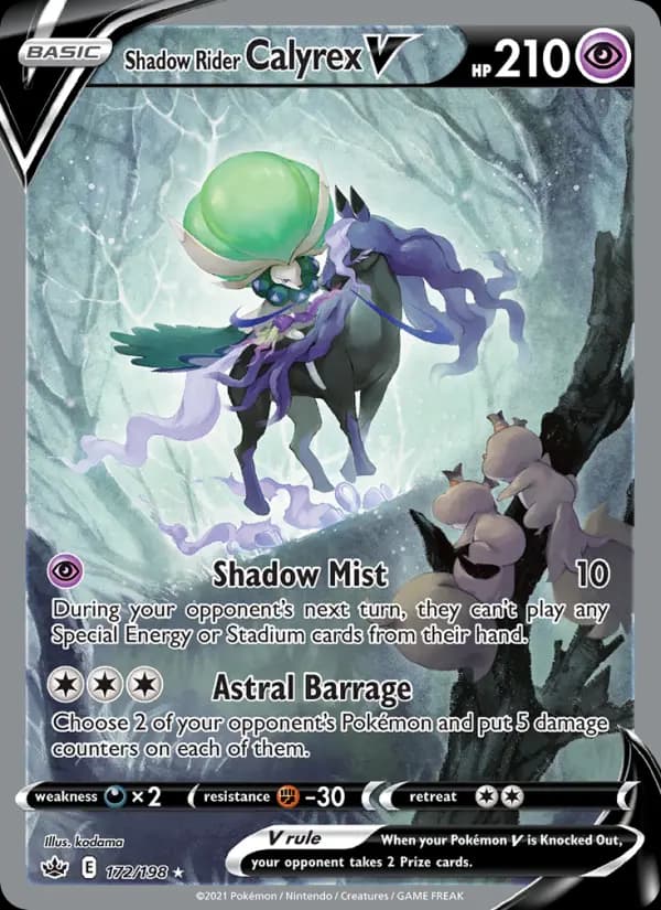 Shadow Rider Calyrex V #172 — Chilling Reign