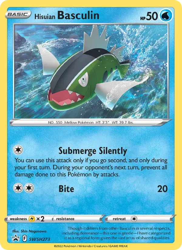 Carte Pokémon Hisuian Basculin #SWSH273 — Promos Épée et Bouclier