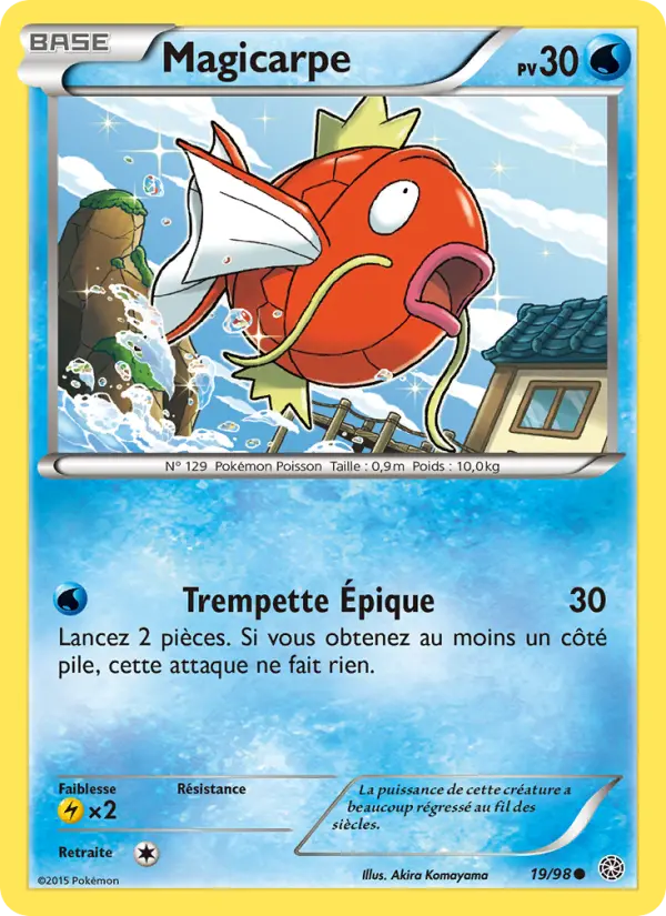 Carte Pokémon Magicarpe #19 — Origines Antiques