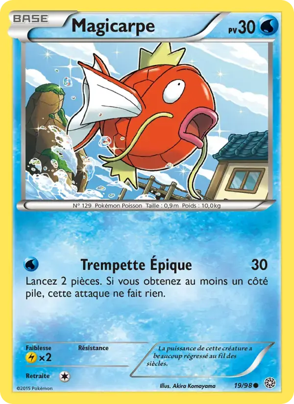 Carte Pokémon Magicarpe #19 — Origines Antiques