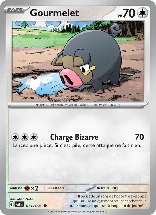 Carte Pokémon Gourmelet #071 — Destinées de Paldea