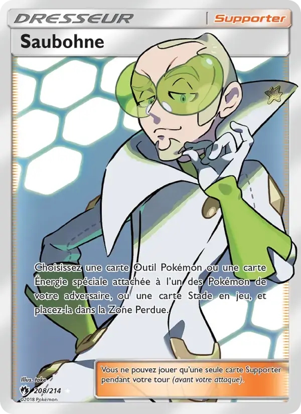 Carte Pokémon Saubohne #208 — Tonnerre Perdu