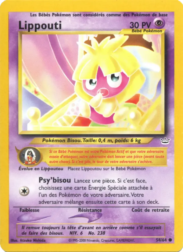 Carte Pokémon Lippouti #54 — Neo Revelation