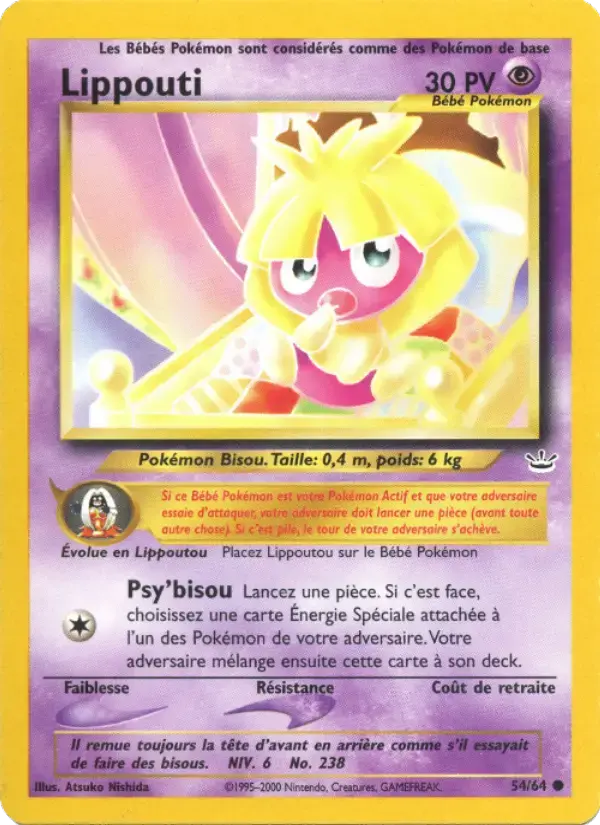 Carte Pokémon Lippouti #54 — Neo Revelation