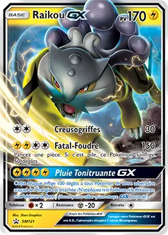 Carte Pokémon Raikou GX #SM121 — Promos Soleil et Lune