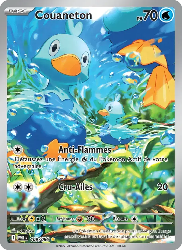 Carte Pokémon Couaneton #109 — Flamme Blanche