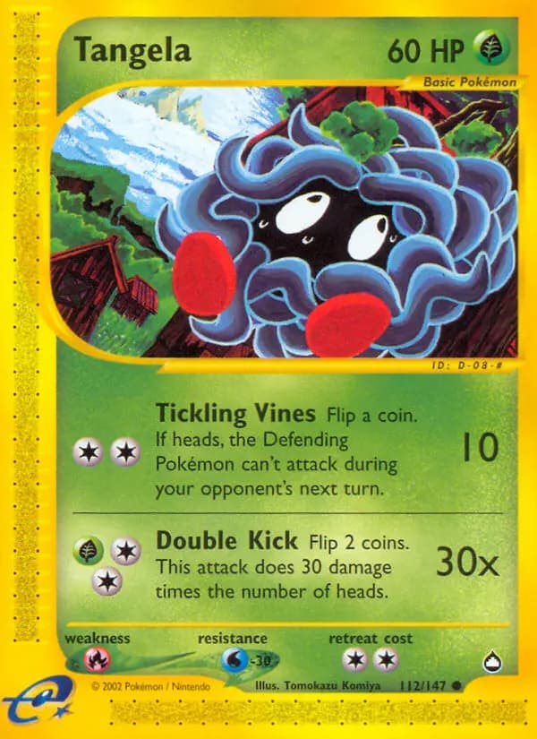Tangela #112 — Aquapolis