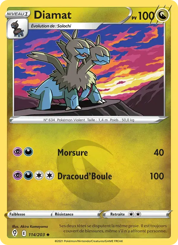 Carte Pokémon Diamat #114 — Évolution Céleste