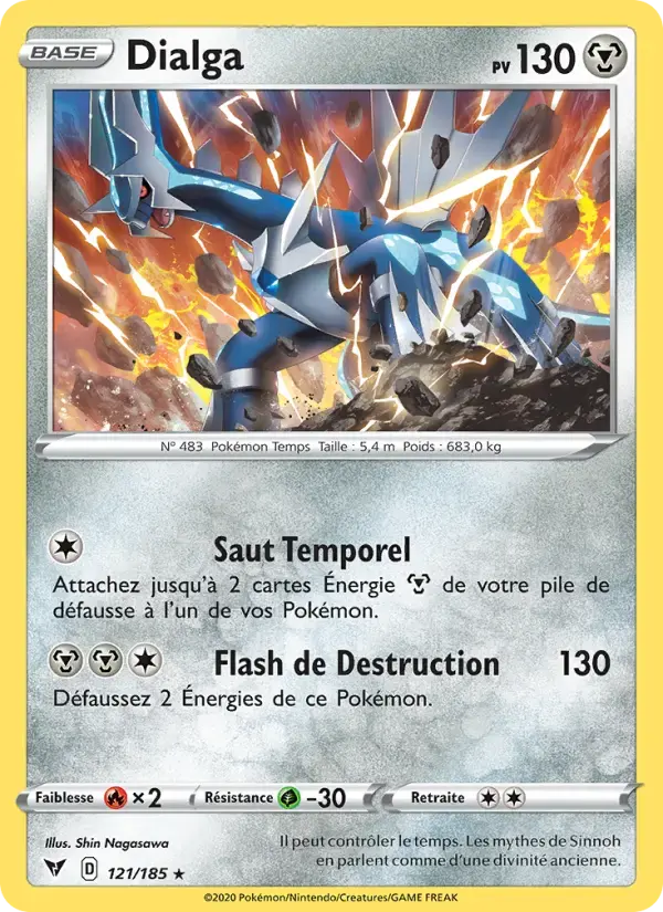Carte Pokémon Dialga #121 — Voltage Éclatant