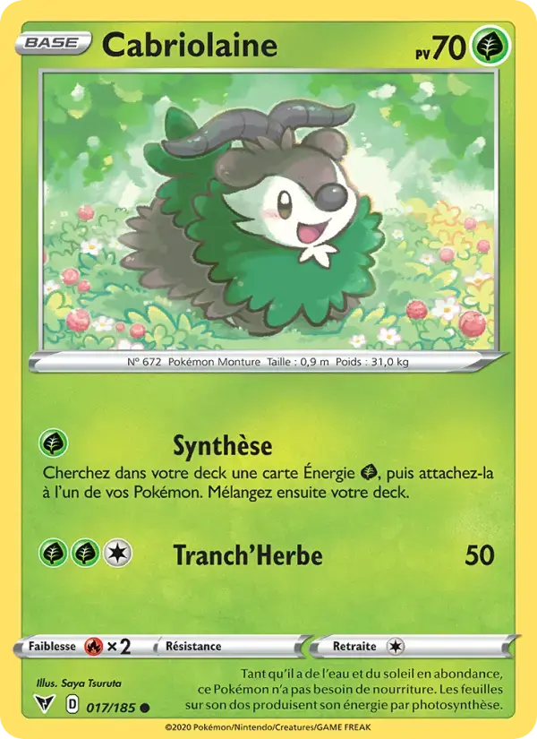Carte Pokémon Cabriolaine #17 — Voltage Éclatant