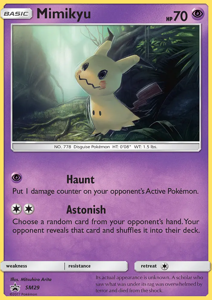 Carte Pokémon Mimiqui #SM29 — Promos Soleil et Lune