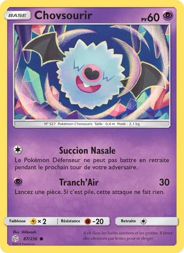 Carte Pokémon Chovsourir #87 — Éclipse Cosmique
