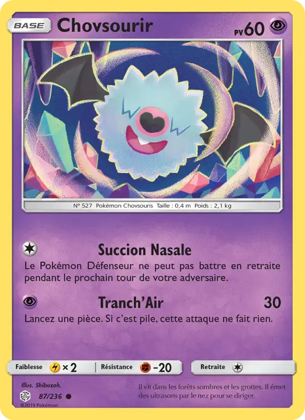Carte Pokémon Chovsourir #87 — Éclipse Cosmique