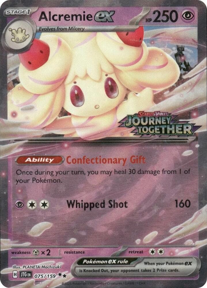 Alcremie ex #075 Stamp V1 — Journey Together