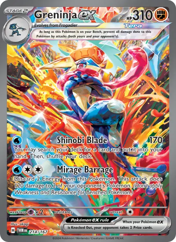 Greninja ex #214 — Twilight Masquerade