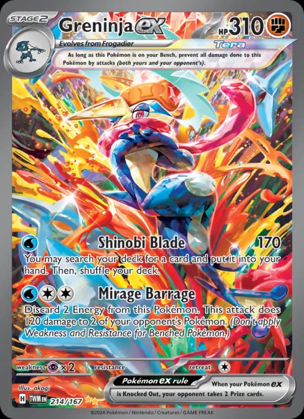 Greninja ex #214 — Twilight Masquerade