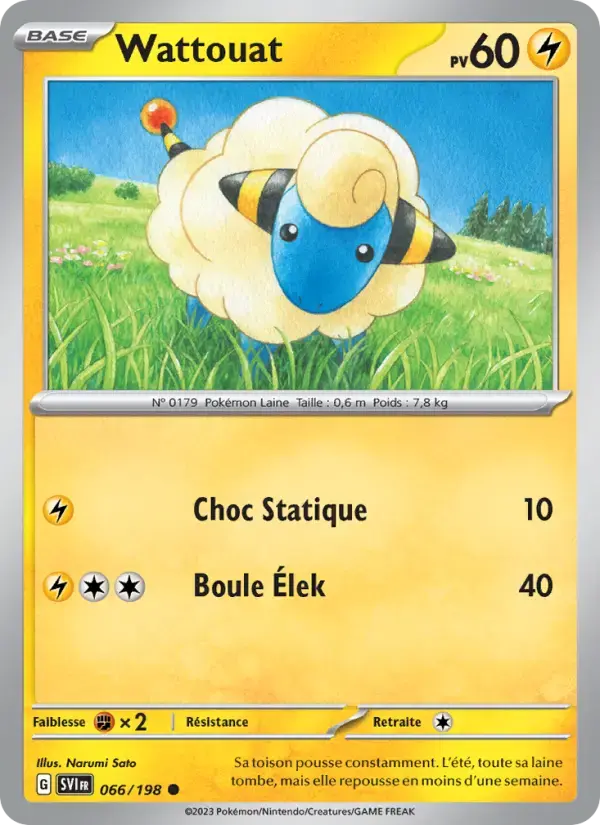 Carte Pokémon Wattouat #066 — Écarlate et Violet