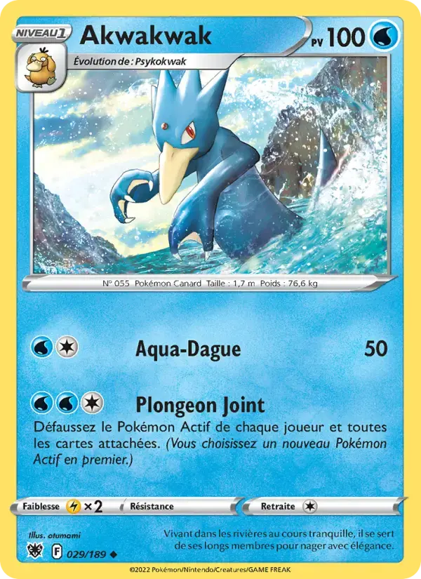 Carte Pokémon Akwakwak #029 — Astres Radieux