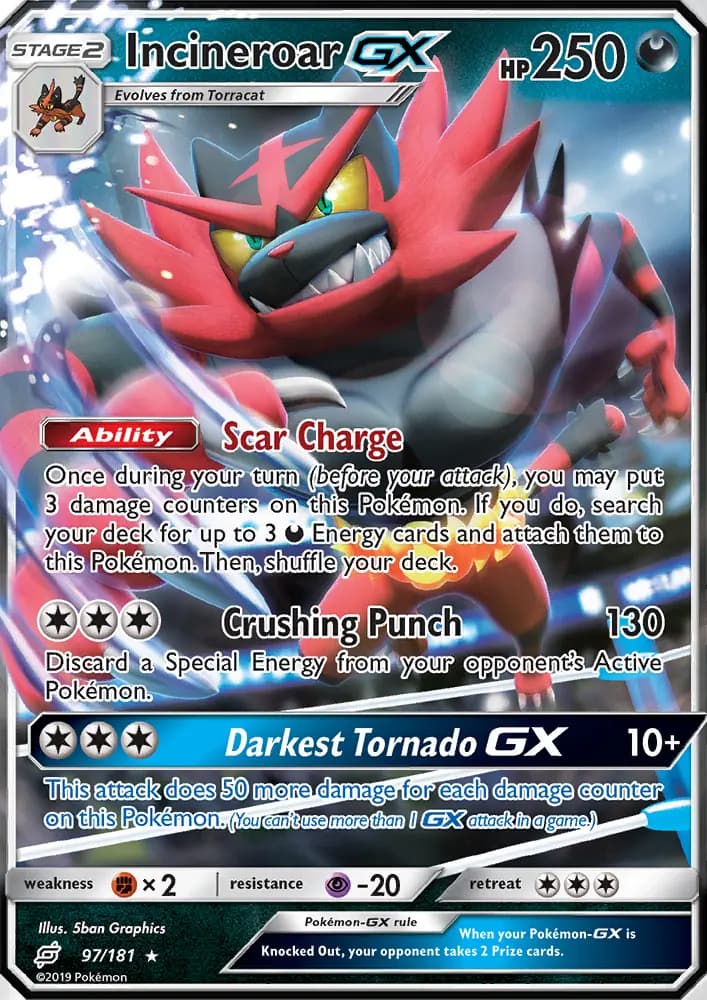 Incineroar GX #97 — Team Up