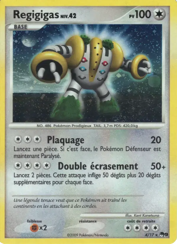 Carte Pokémon Regigigas #4 — POP 9