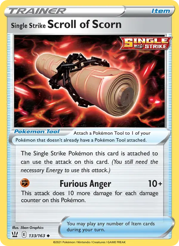 Single Strike Scroll of Scorn #133 — Battle Styles