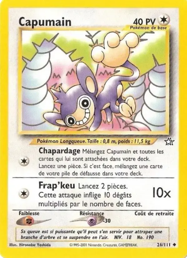 Carte Pokémon Capumain #26 — Neo Genesis