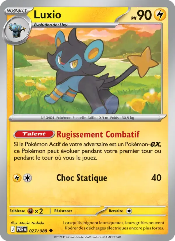 Carte Pokémon Luxio #027 — Équilibre Parfait