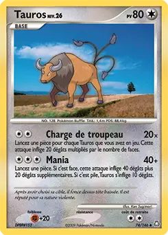 Carte Pokémon Tauros #74 — Éveil des Légendes