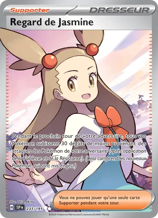 Carte Pokémon Regard de Jasmine #233 — Étincelles Déferlantes