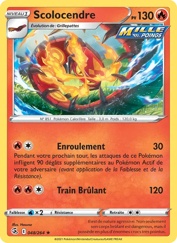 Carte Pokémon Scolocendre #48 — Poing de Fusion
