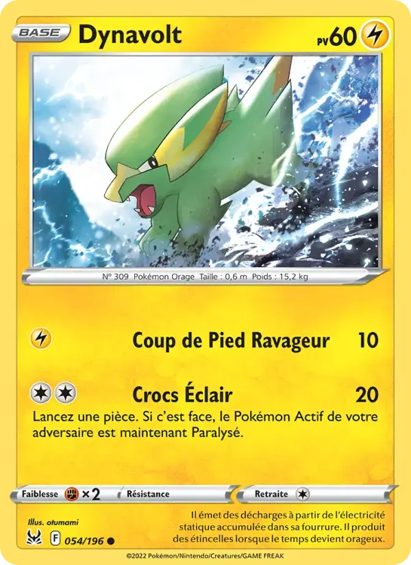 Carte Pokémon Dynavolt #054 — Origine Perdue