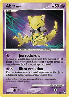 Carte Pokémon Abra #69 — Trésors Mystérieux
