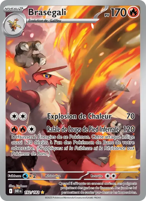 Carte Pokémon Braségali #192 — Rivalités Destinées