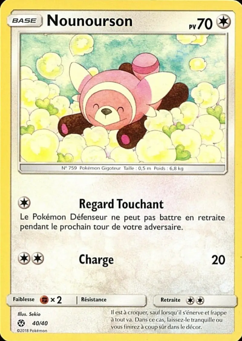 Carte Pokémon Nounourson #40 — 2018 Promo McDonald's