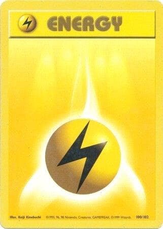 Lightning Energy #100 — Base Set