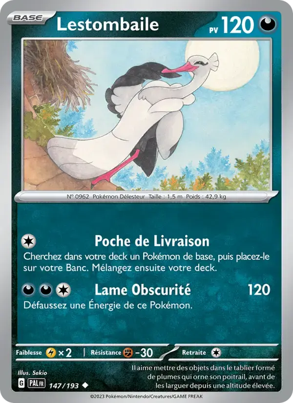 Carte Pokémon Lestombaile #147 — Évolutions à Paldea