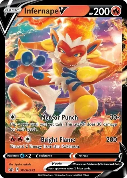 Carte Pokémon Simiabraz-V #SWSH252 — Jumbo