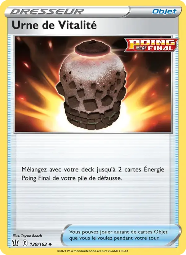 Carte Pokémon Urne de Vitalité #139 — Styles de Combat
