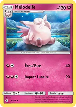 Carte Pokémon Mélodelfe #40 — Destinées Occultes