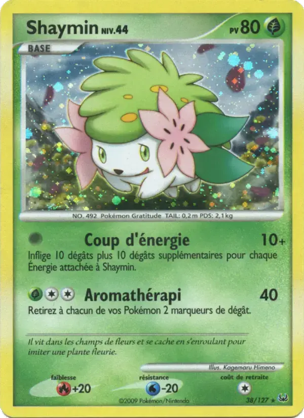 Carte Pokémon Shaymin #38 — Platine