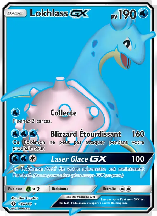 Carte Pokémon Lokhlass GX #139 — Soleil et Lune