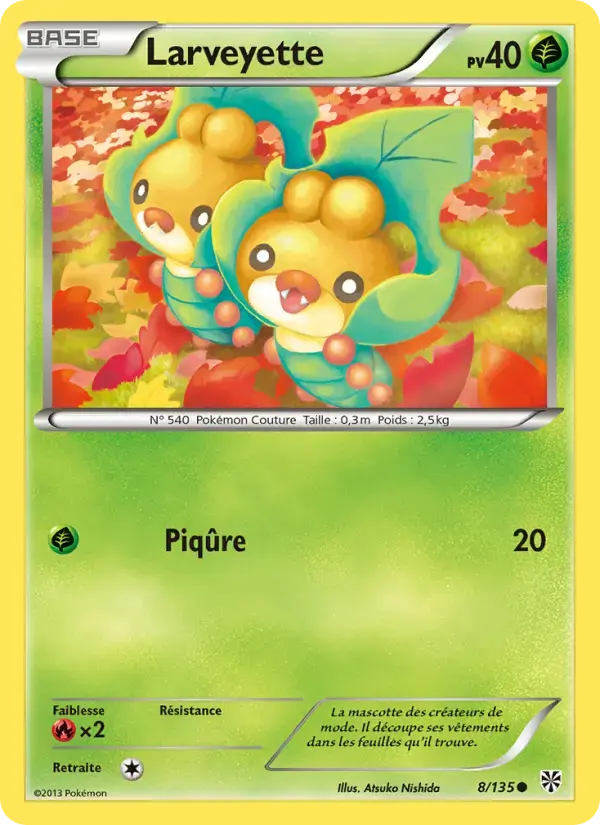 Carte Pokémon Larveyette #8 — Tempête Plasma