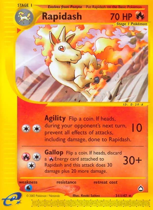 Rapidash #31 — Aquapolis
