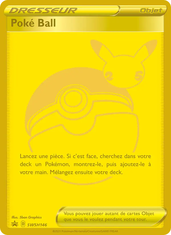 Carte Pokémon Poké Ball #SWSH146 — Promos Épée et Bouclier