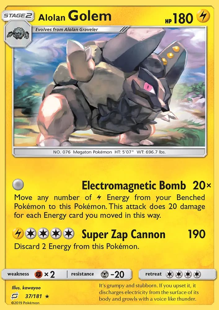 Alolan Golem #37 — Team Up